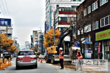 난장판이 된 원주도심거리