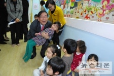 박원순 서울시장, 보육 현장 점검하고 학부모 의견 청취