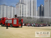 아산교육지원청, 온양풍기초에서 사전 훈련 실시