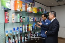 김봉식 아산소방서장, (주)대륙제관 현장 지도