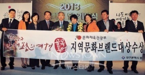 대구 중구청, 근대골목 지역문화브랜드 대상 수상
