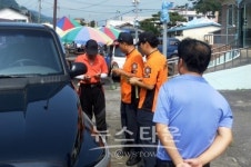 승주119안전센터, 소방차 길터주기 홍보