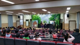 아산도서관,  재능나눔 전통인형극 공연