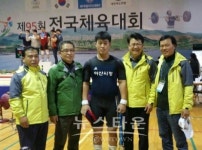 복기왕 아산시장, 전국체전 아산시선수단 격려방문