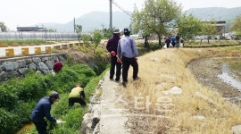 아산시, 배방회룡1리 약목골마을 실개천 살리기 운동
