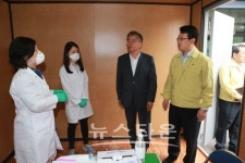 아산시보건소, 문재인 대표방문 메르스 대응 현황 파악