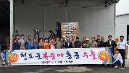 청도군, 복숭아 동남아 지역 2년 연속 수출