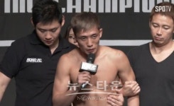 홍영기, 계체량 측정 후 실신…"이런 모습 보여 드려 죄송합니다"