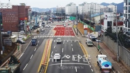 원주시청 건등사거리와 원주IC인근 교통체계개선사업 완료