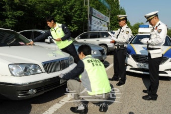 오산시, 화성동부경찰서와 체납차량 번호판 합동 영치