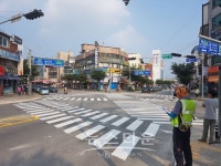 포천시, 송우사거리 보행자 중심의 대각선 횡단보도 설치