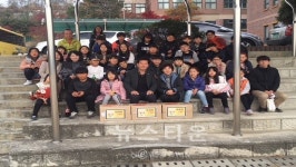 양주시 양주1동 주민자치위원회 초등생과 가래떡 나눔행사 개최