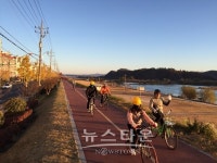 진주시 하대동, 남강과 함께하는 동민자전거타기 행사 가져