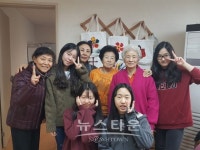 수원시 연무중학교 수원애통통연무단, 지역사회 내 경로당 자원봉사 실시