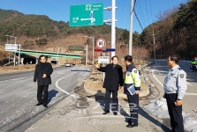 인제경찰서 성화봉송 구간 도로 점검 실시
