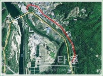 원주시청 지정면 간현로 1.6KM구간 간판교체
