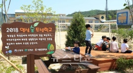 인제군 어론초교 명상숲 조성 완료