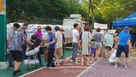 의왕시 내손1동, 충북 괴산군과 농특산물 직거래장터 열어