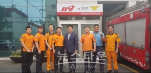 경기도의회 최갑철 의원, 부천 원종119안전센터 방문