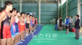 인제군, 2018청소년 레슬링국가대표 전지훈련팀 격려