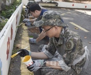 육군 제2군수지원사령부 95정비대대, 벽화그리기 봉사활동