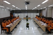 강원도 소방본부 김충식 본부장, 원주소방서 방문