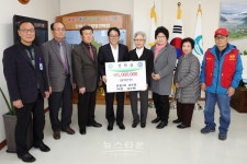 인제군 원통3리 경로당, 장학금 기탁