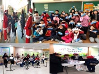 수원 산남초, 학생들이 짠 털모자 사랑 나눔