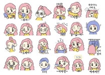 화장품컨설팅 기업 ㈜온유, 라인 이모티콘 모아의 쁘띠한 하루 배포