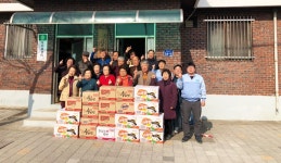 삼양식품 원주공장, 명절맞이 우산동 경로당 위문품 전달