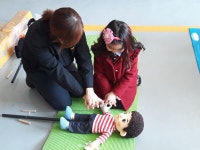 원주소방서, 한강유치원 안전체험 소방서 견학