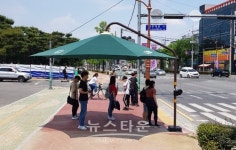 진주시 폭염대비 그늘막 73개소 운영