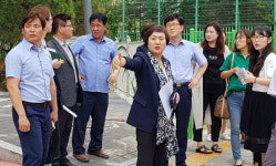 경기도의회 안혜영 부의장, 학교 주변 교통안전시설 현장확인