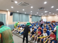 원주시 문막읍 새마을회 안전보행 우산나눔 캠페인 펼쳐
