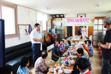 인제우체국 행복나눔봉사단, 경로당 음식나눔행사 실시