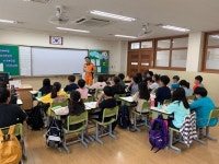 원주소방서, 만대초등학교 불조심 어린이마당 참가대비 학습지도