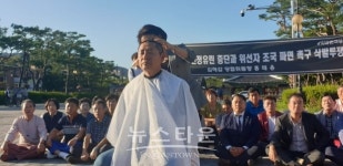 홍태용 김해갑 당협위원장, 민심반영 삭발 동참해