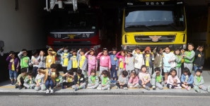 원주소방서, 단계초 병설 유치원 불나면 대피 먼저 소방안전체험