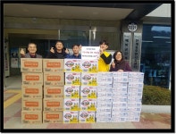 삼양식품 주식회사, 단계동에 라면 및 우유 등 식료품 전달