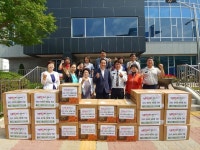 원주시 단계동 주민단체협의회, 경로당 위문품 전달