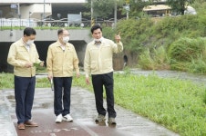 김상돈 의왕시장, 집중호우 하천시설물 점검