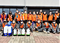 그냥그럭회, 홍천버스터미널 등 공공시설 방역소독 봉사활동