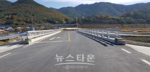 진주시, 지수면 청담교 재가설 준공