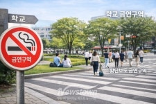 양산시 금연구역 확대 지정 학교 공원 횡단보도 포함