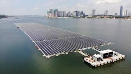 싱가포르, 세계 최초 해상 태양광 발전소 완공