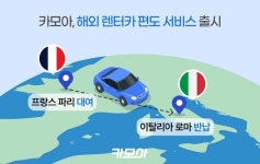 로마서 빌려서 파리에 반납...카모아, 해외 렌터카 편도 예약 서비스 출시