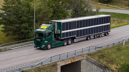 스카니아, 태양광으로 달리는 전기트럭 선보여