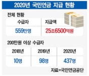 국민연금 월 200만원 이상 수령자 437명… 최고액은 227만원