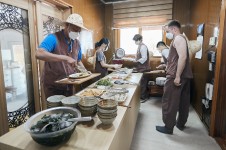 주한미군 가족, 아산 송암사에서 한국문화 체험