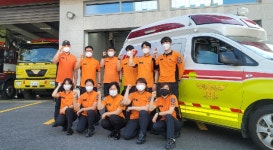 의정부소방서 119구급대, 코로나 최전선에서 환자 이송에 구슬땀